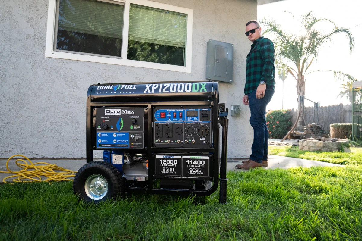 12,000 Watt Dual Fuel Portable Generator w/ CO Alert - Image 21