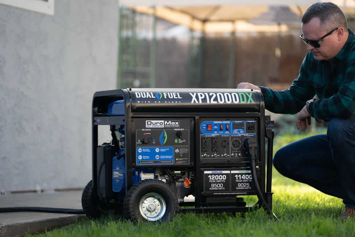 12,000 Watt Dual Fuel Portable Generator w/ CO Alert - Image 24