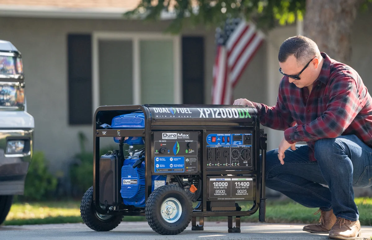 12,000 Watt Dual Fuel Portable Generator w/ CO Alert - Image 30