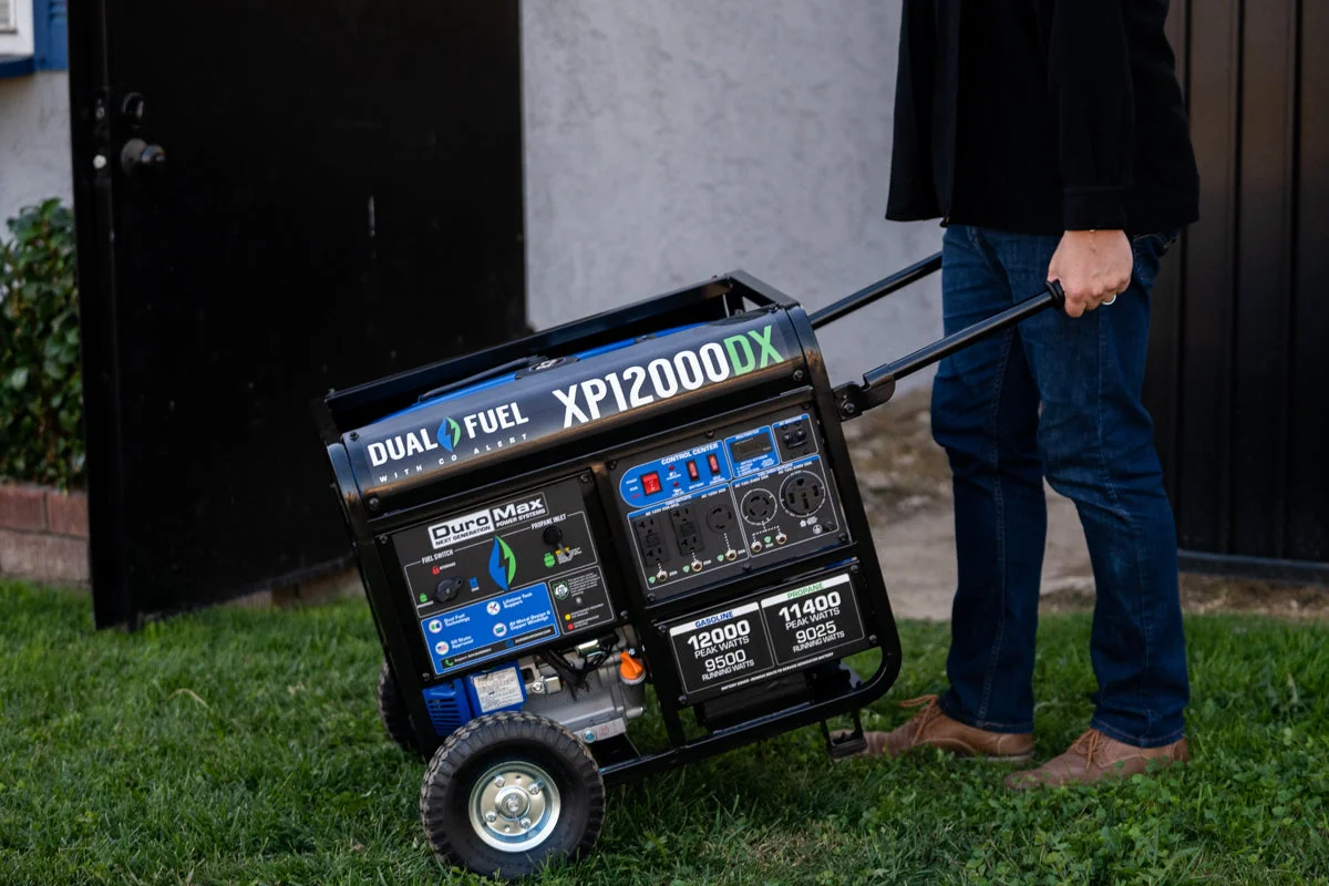 12,000 Watt Dual Fuel Portable Generator w/ CO Alert - Image 31