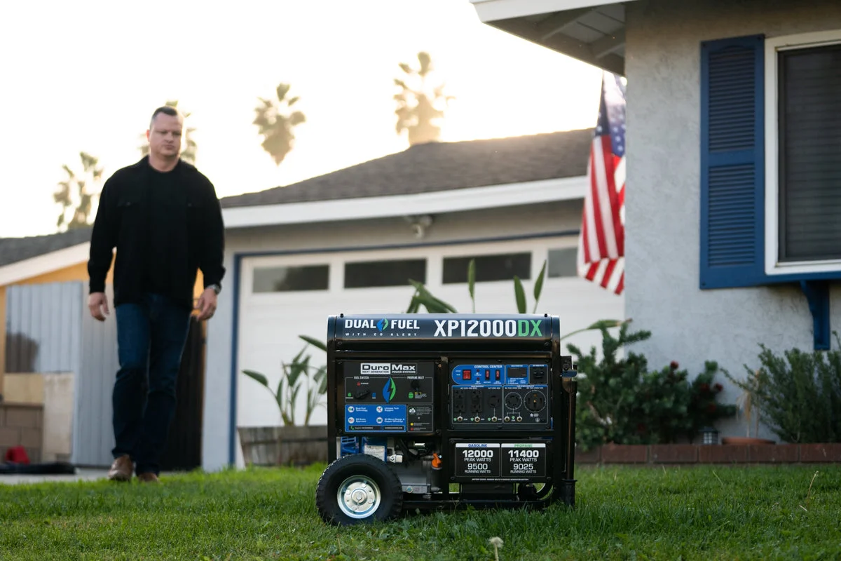 12,000 Watt Dual Fuel Portable Generator w/ CO Alert - Image 33