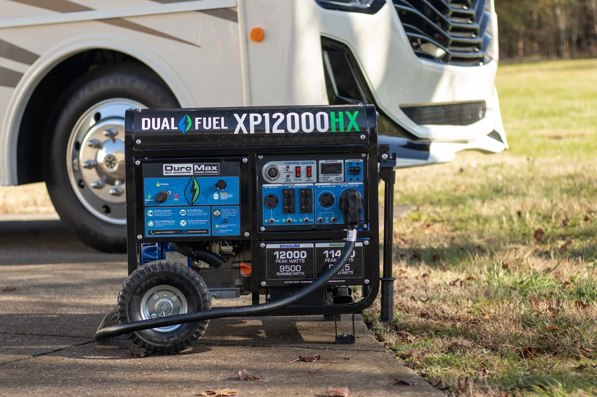 12,000 Watt Dual Fuel Portable HX Generator w/ CO Alert - Image 14