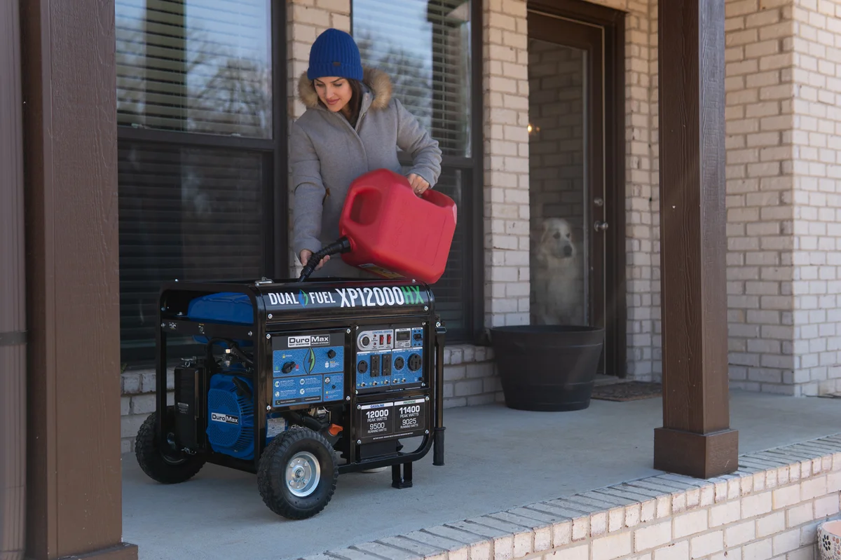 12,000 Watt Dual Fuel Portable HX Generator w/ CO Alert - Image 15