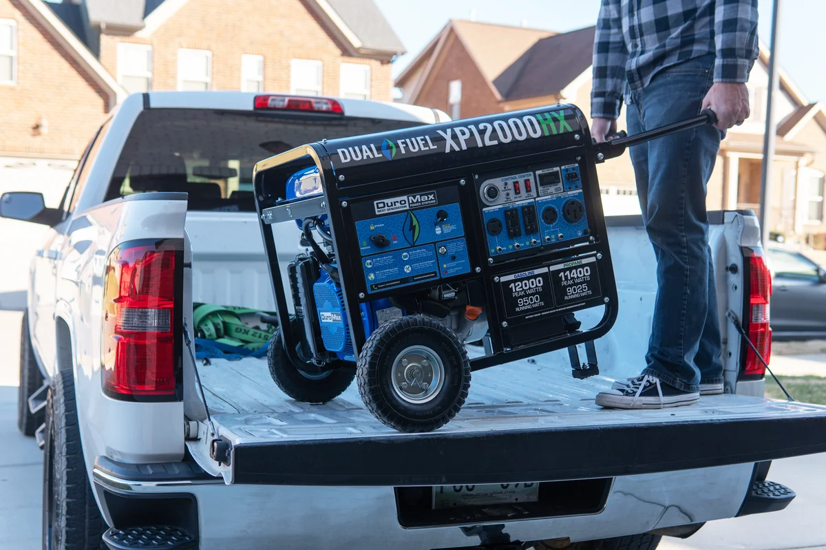 12,000 Watt Dual Fuel Portable HX Generator w/ CO Alert - Image 16