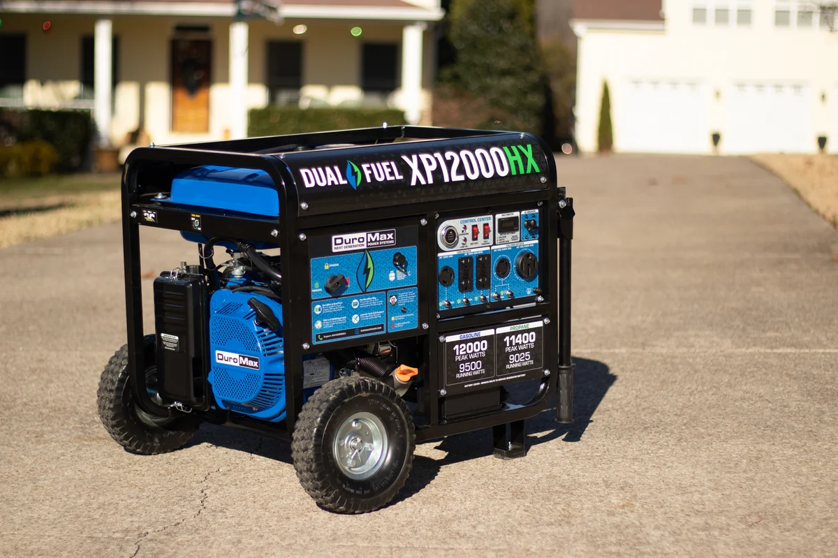 12,000 Watt Dual Fuel Portable HX Generator w/ CO Alert - Image 23