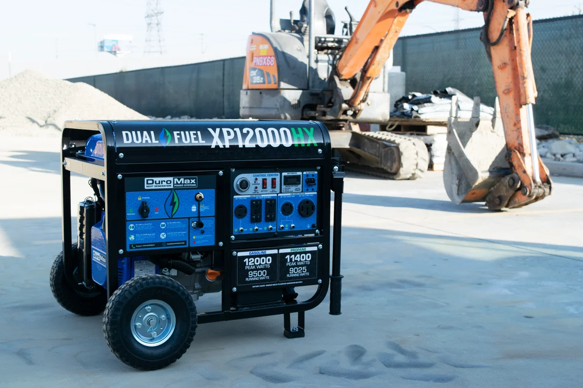 12,000 Watt Dual Fuel Portable HX Generator w/ CO Alert - Image 26