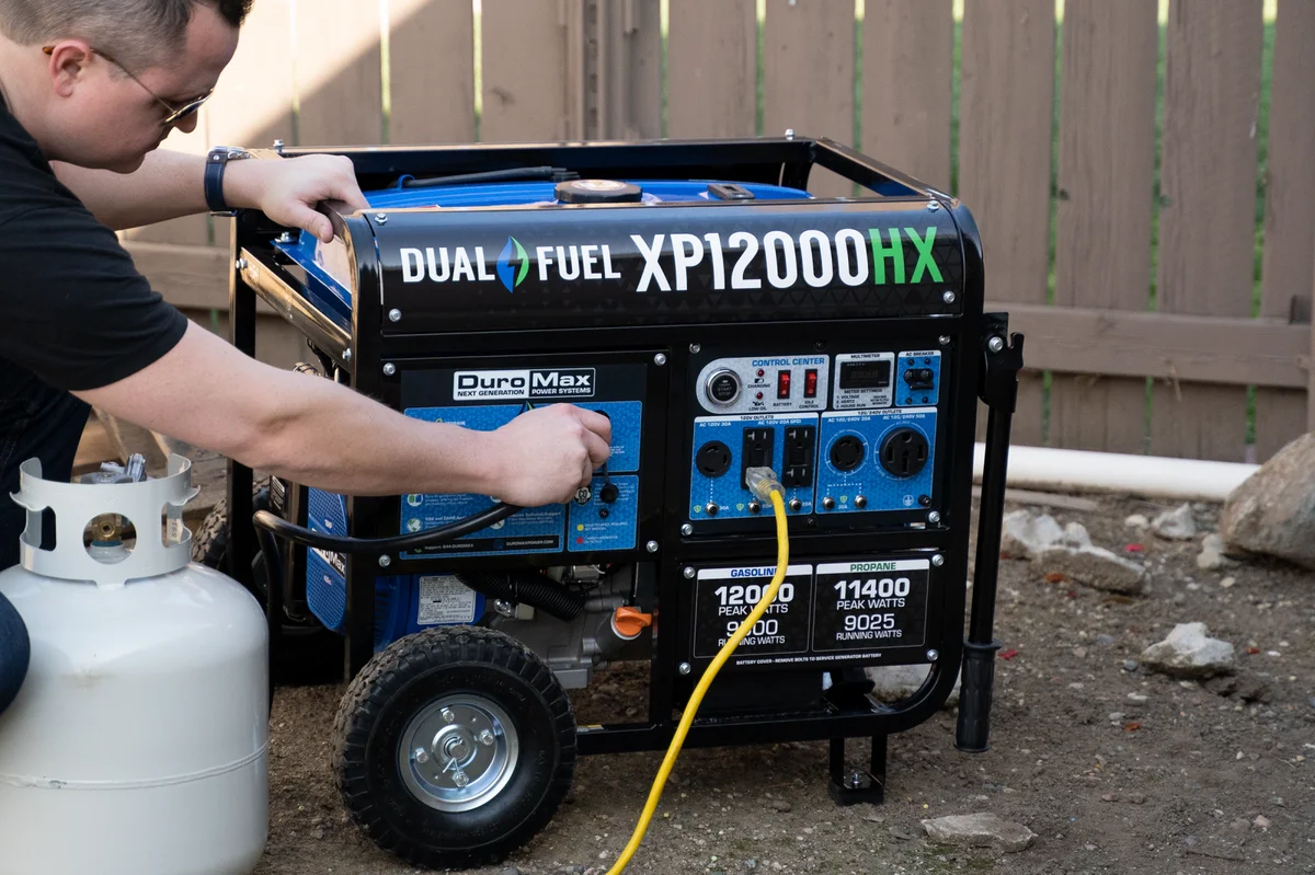 12,000 Watt Dual Fuel Portable HX Generator w/ CO Alert - Image 27