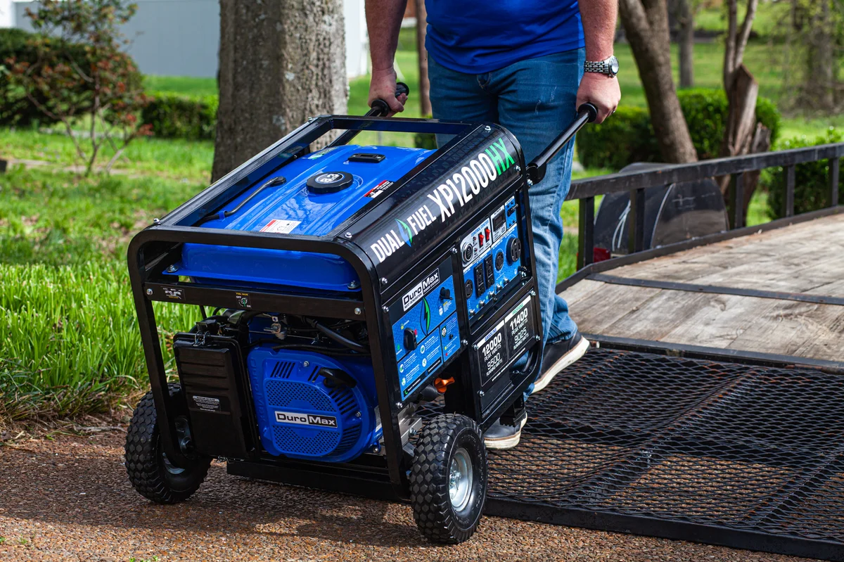 12,000 Watt Dual Fuel Portable HX Generator w/ CO Alert - Image 30