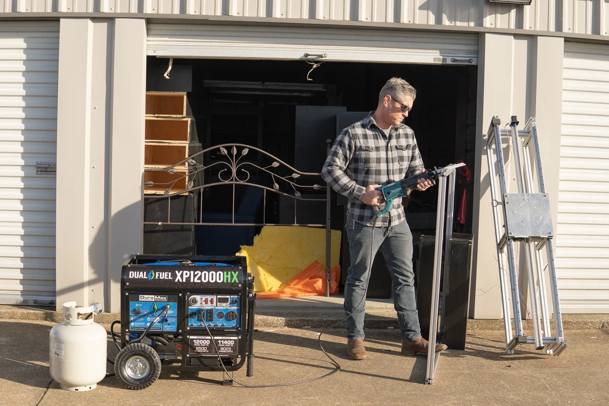 12,000 Watt Dual Fuel Portable HX Generator w/ CO Alert - Image 31