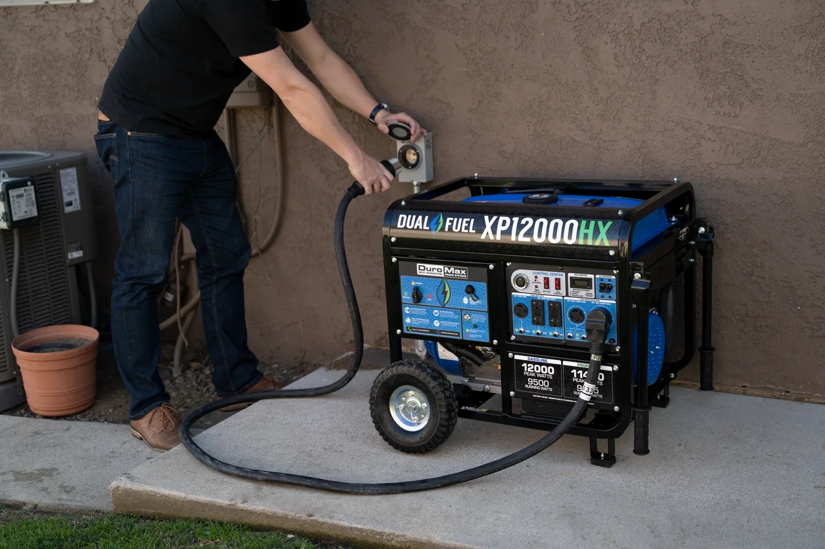 12,000 Watt Dual Fuel Portable HX Generator w/ CO Alert - Image 37