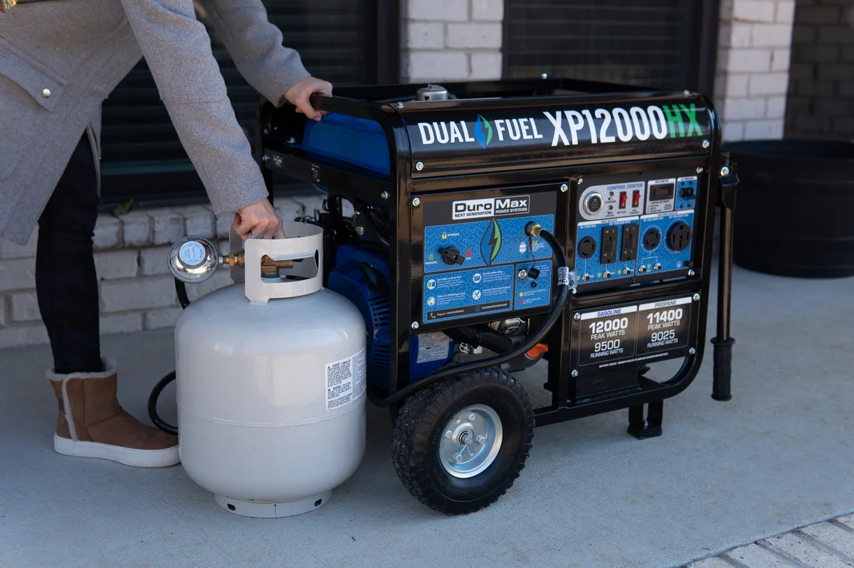 12,000 Watt Dual Fuel Portable HX Generator w/ CO Alert - Image 40