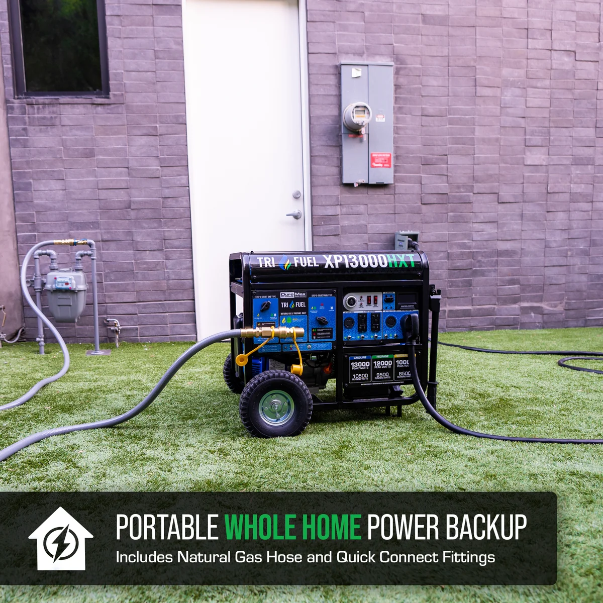 13,000 Watt Tri Fuel Portable HXT Generator w/ CO Alert - Image 3