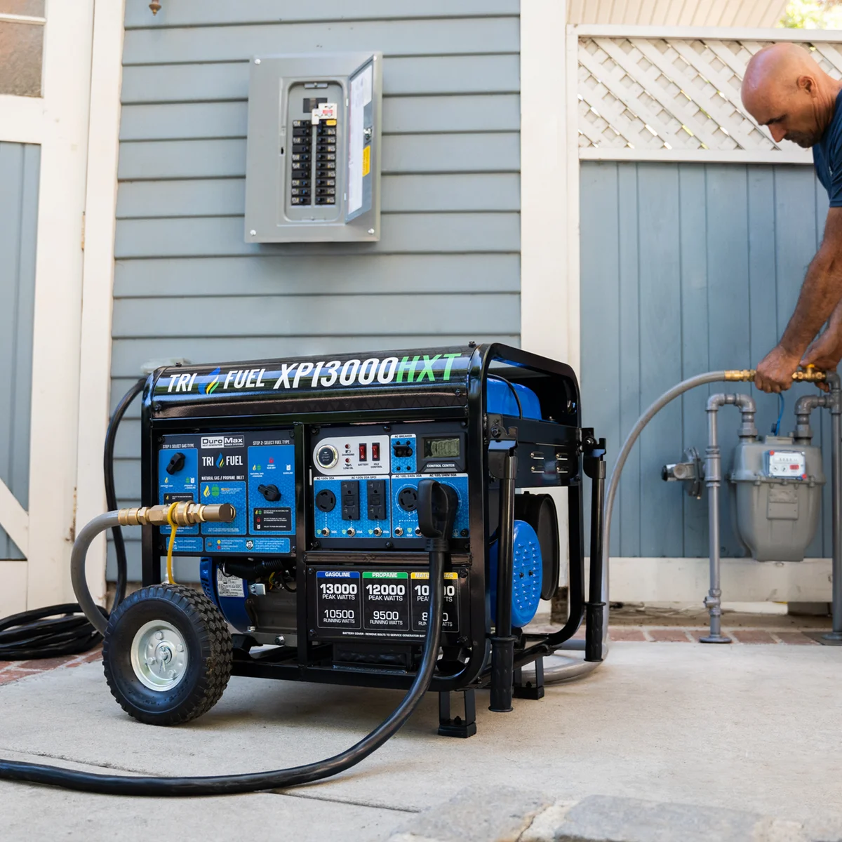 13,000 Watt Tri Fuel Portable HXT Generator w/ CO Alert - Image 7
