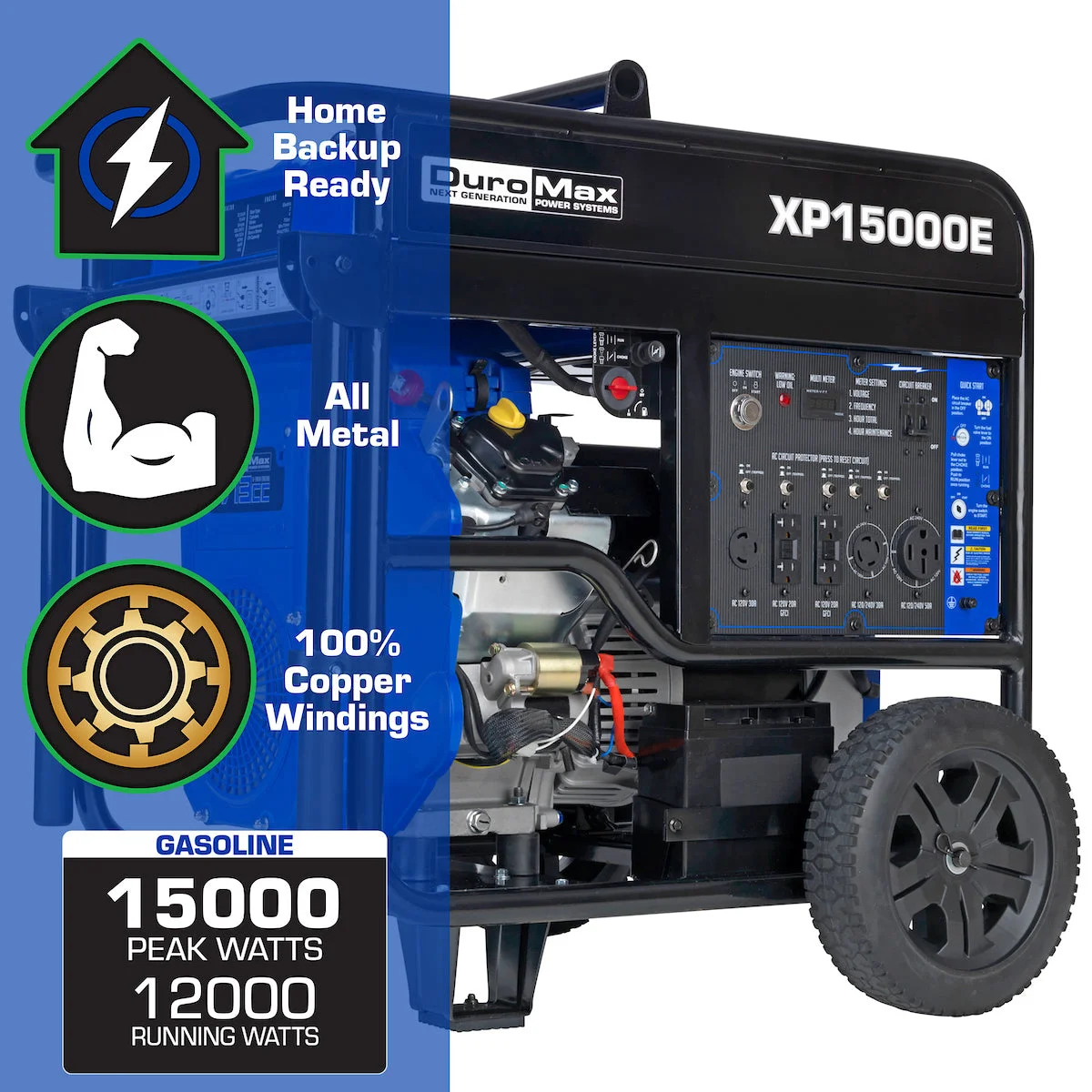 15,000 Watt Gasoline Portable Generator - Image 2