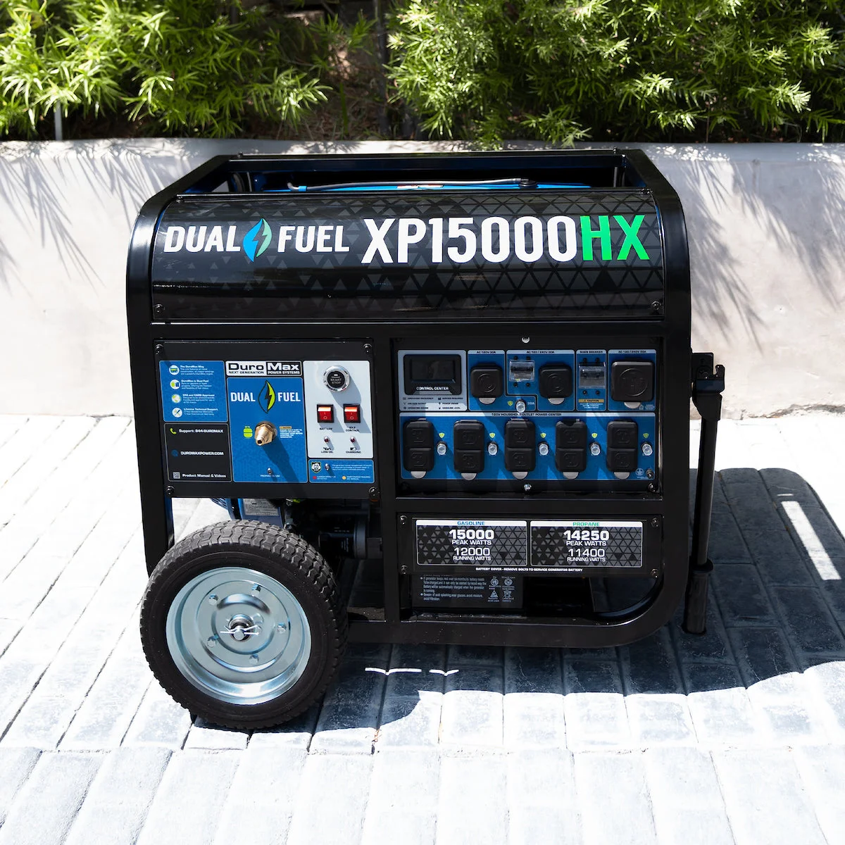 15,000 Watt Electric Start Dual Fuel Portable Generator - Image 9