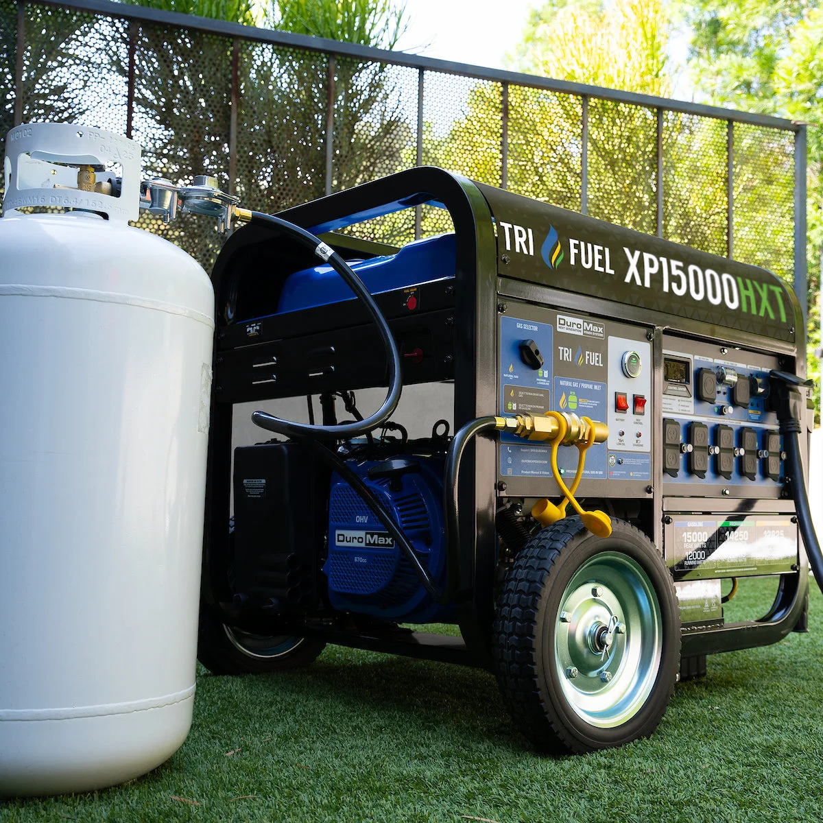 15,000 Watt Electric Start Tri Fuel Portable Generator - Image 15