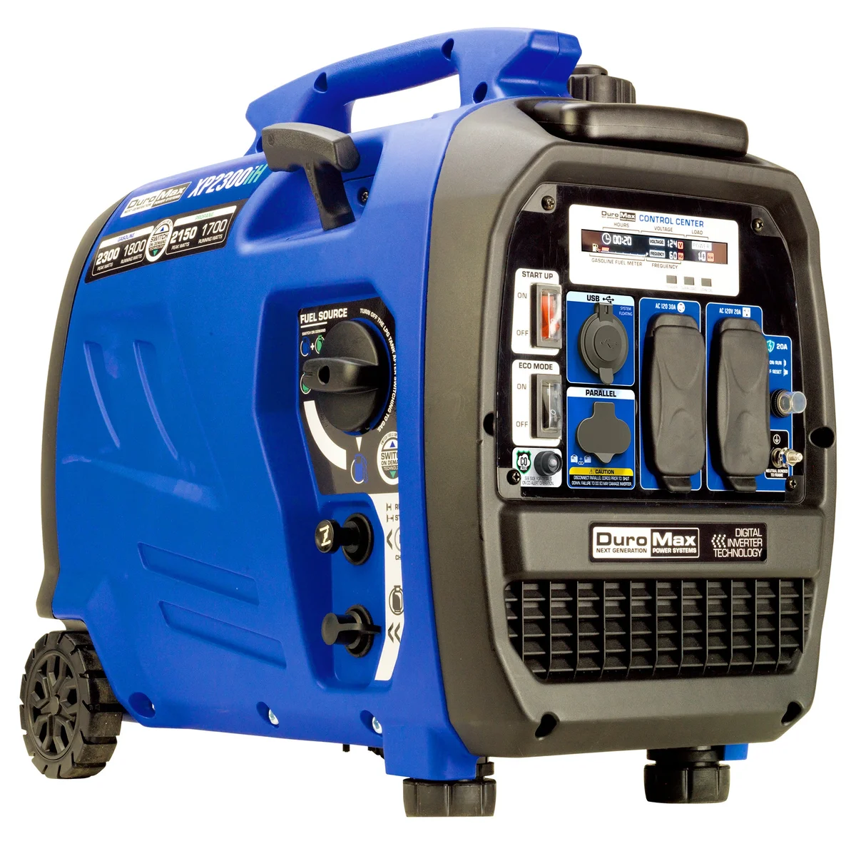 2,300 Watt Portable Dual Fuel Inverter Generator - Quiet, Low THD