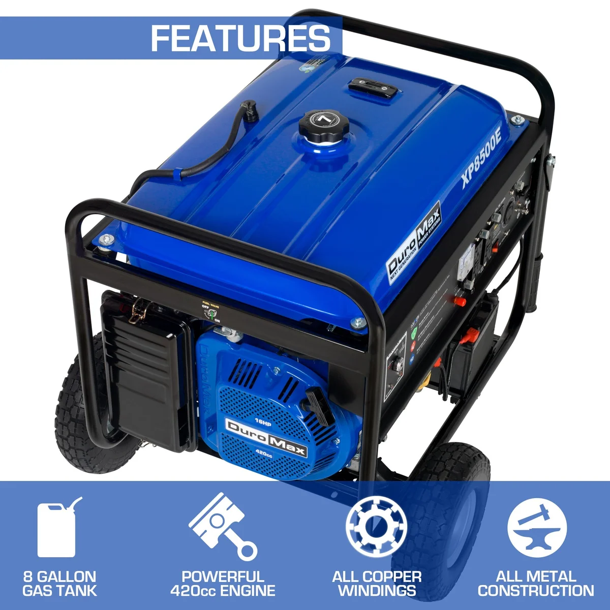 8,500 Watt Gasoline Portable Generator - Image 2