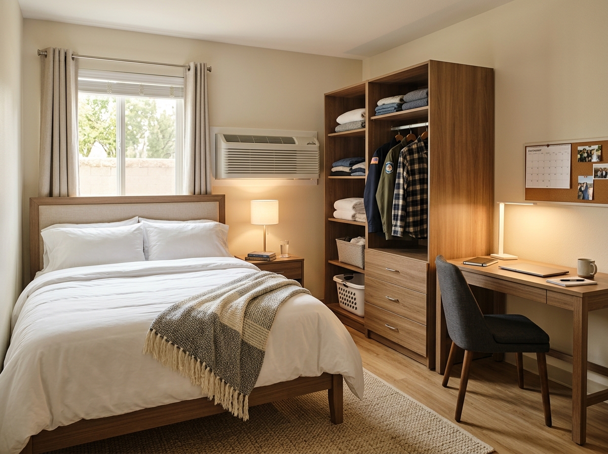 Comfortable workforce housing interior