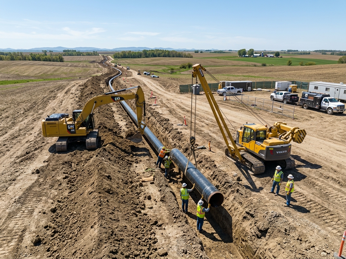 Pipeline construction project