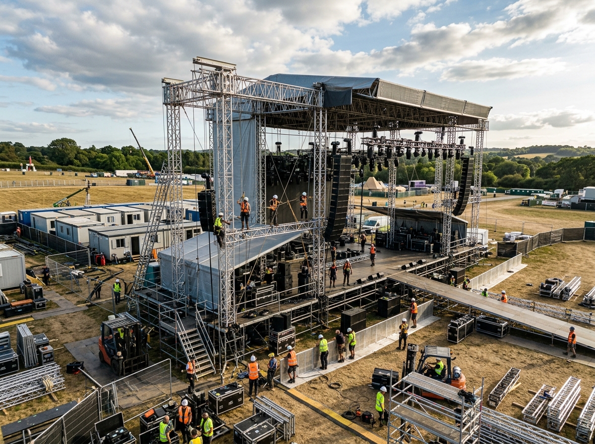 Event production crew setup
