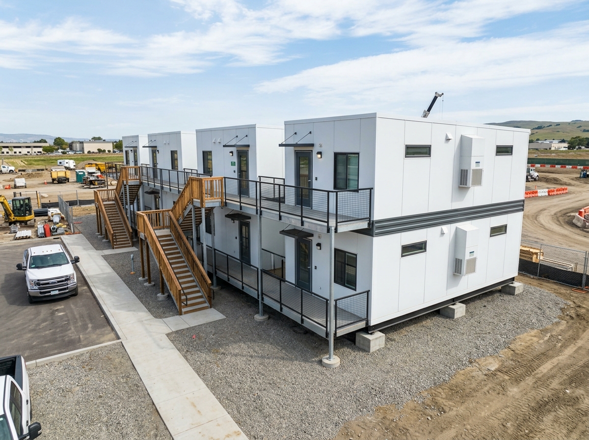 Workforce housing trailer exterior